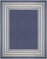 Nourison Horizon Indoor/Outdoor HOZ03 Navy Contemporary Area Rugs