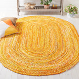 Safavieh Braided 5'-0" x 8'-0" Rug in Gold