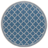 Safavieh Beach House 6'-7" x 6'-7" Rug in Blue / Ivory