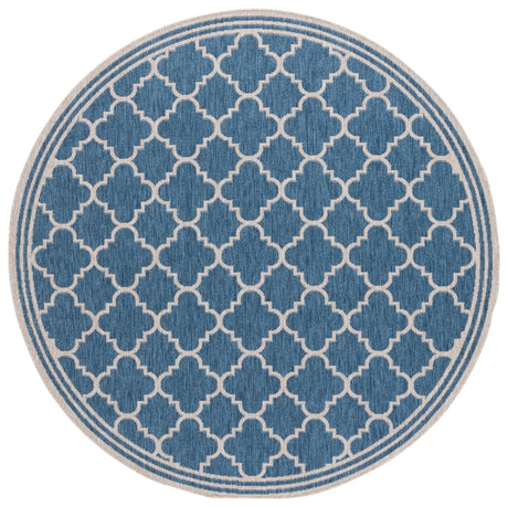 Safavieh Beach House 6'-7" x 6'-7" Rug in Blue / Ivory