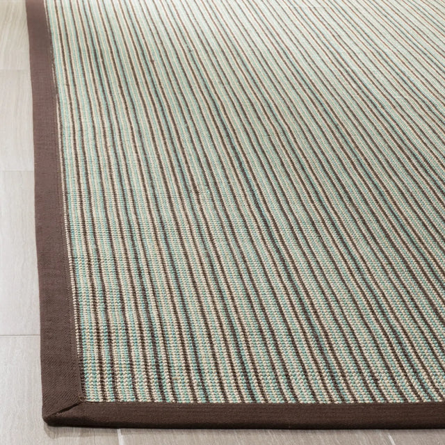 Safavieh Natural Fiber 4'-0" x 6'-0" Rug in Teal / Brown