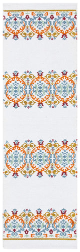 Safavieh Cedar Brook 2'-3" x 8'-0" Rug in Ivory / Orange