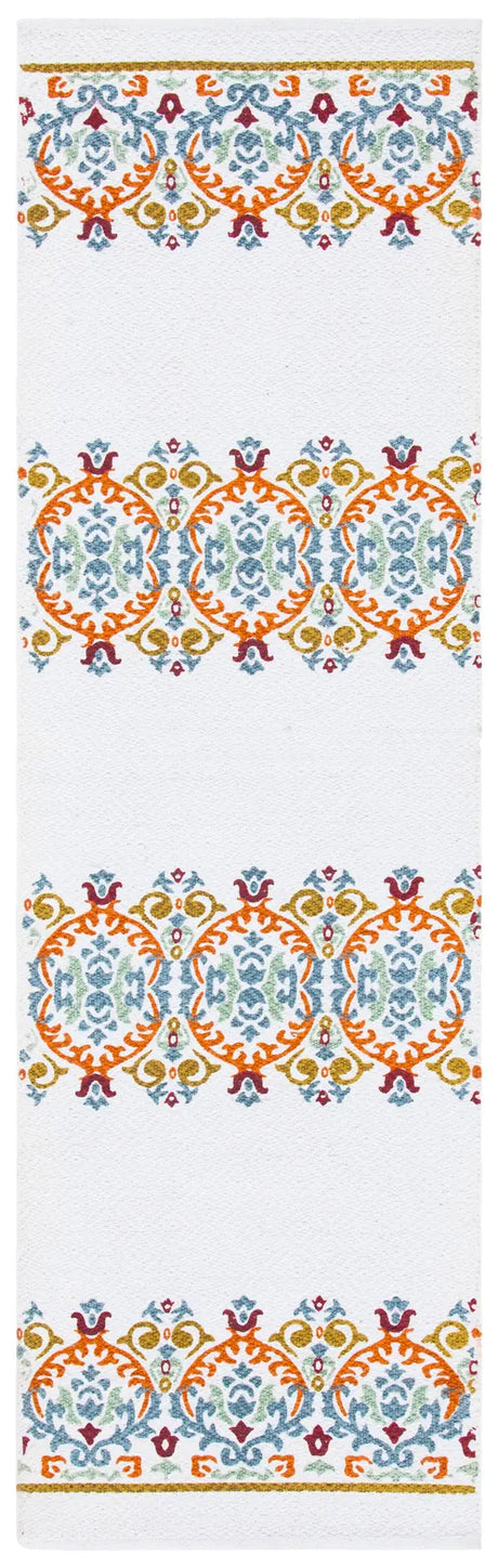 Safavieh Cedar Brook 2'-3" x 8'-0" Rug in Ivory / Orange
