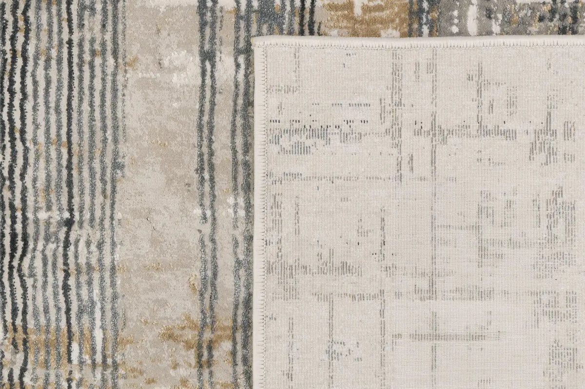 Dynamic Rugs Quartz 27072 Ivory/Slate Rugs - Corner