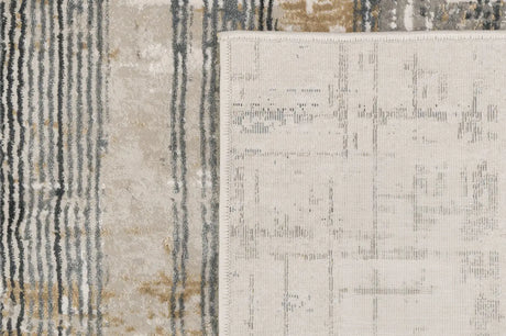 Dynamic Rugs Quartz 27072 Ivory/Slate Rugs - Corner