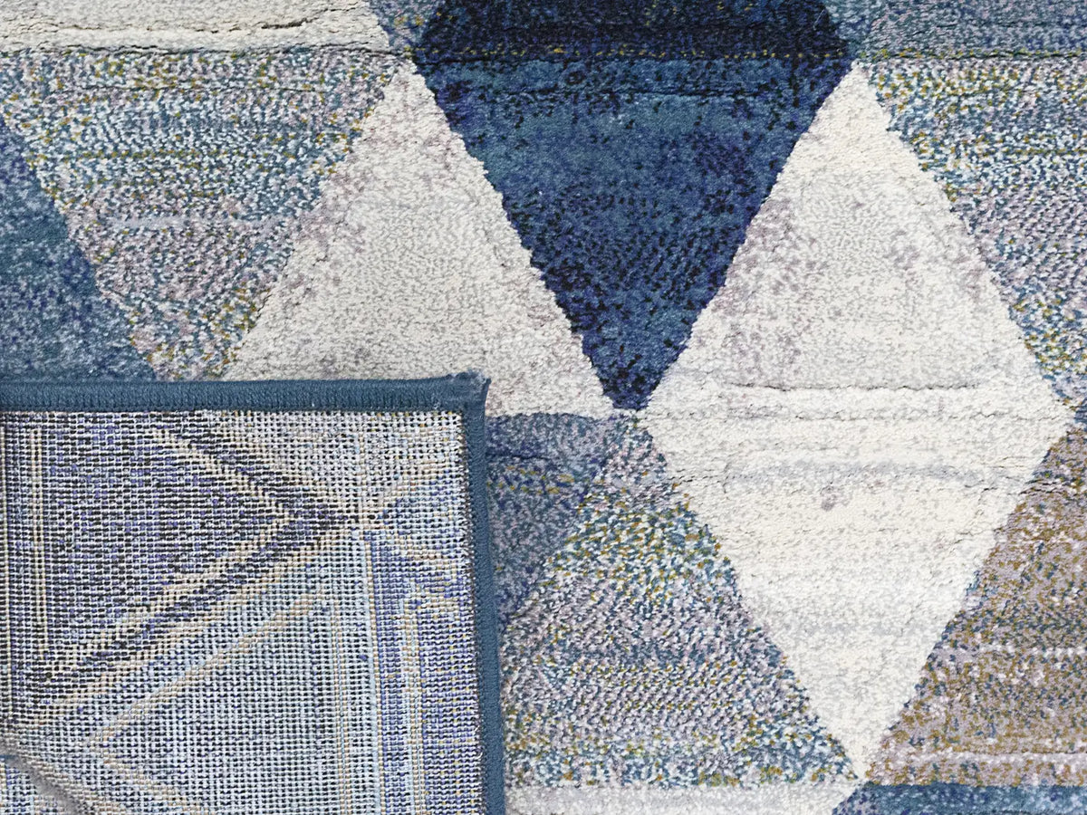 Dynamic Rugs Eclipse 63263 Blue / Multi Rugs - Corner