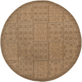 Safavieh Courtyard 6'-7" x 6'-7" Rug in Gold / Natural