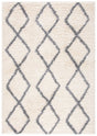 Safavieh Venus Shag 600 4'-0" x 6'-0" Rug in Ivory / Grey