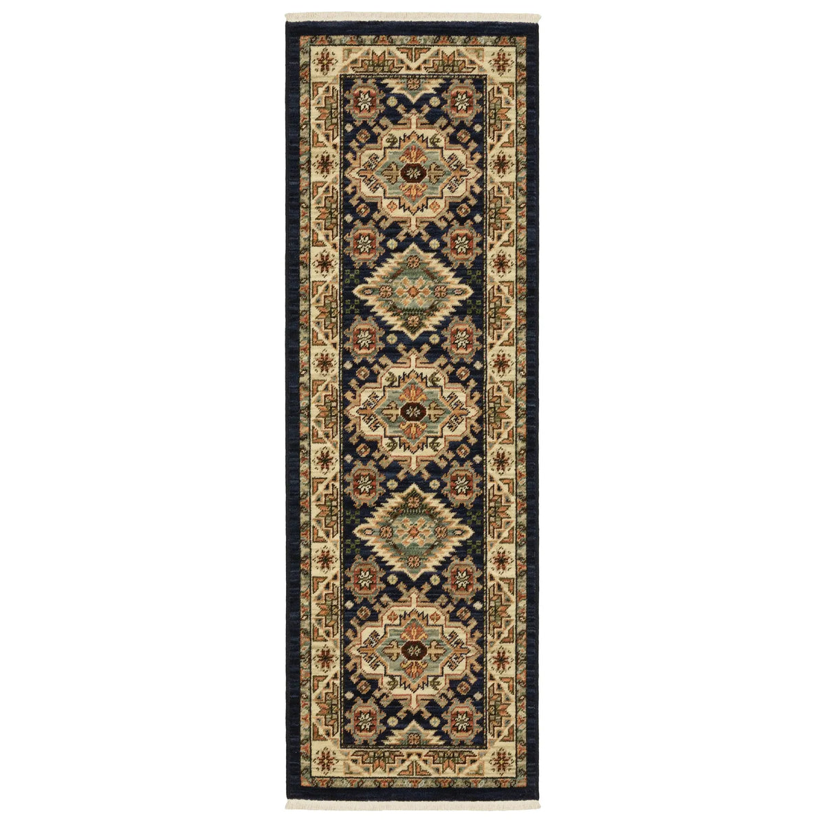 Oriental Weavers Lilihan 532B6 Navy/ Multi Rug - runner