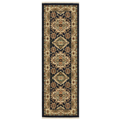 Oriental Weavers Lilihan 532B6 Navy/ Multi Rug - runner