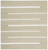 Safavieh Montauk 6'-0" x 6'-0" Rug in Light Green / Ivory