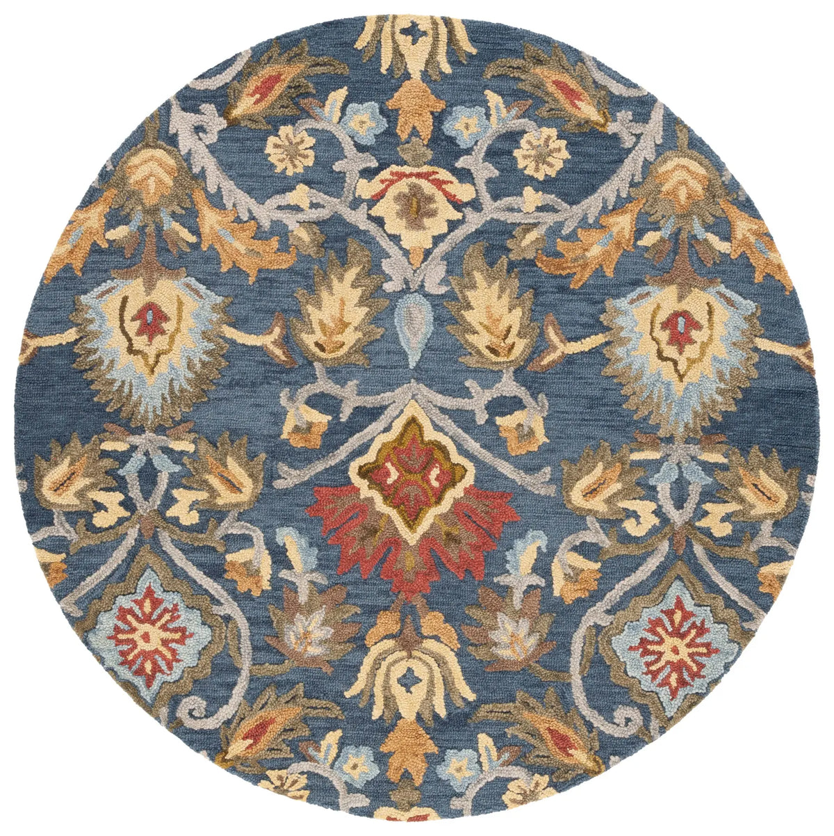 Safavieh Blossom 5'-0" x 5'-0" Rug in Navy / Multi