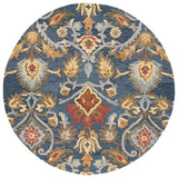 Safavieh Blossom 5'-0" x 5'-0" Rug in Navy / Multi