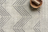 Loloi Kopa Ko-02 Grey/Ivory Rug - styled aerial 1