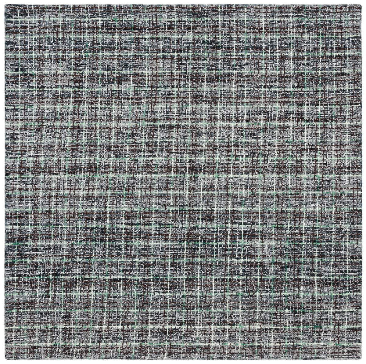 Safavieh Abstract 6'-0" x 6'-0" Rug in Dark Grey / Brown