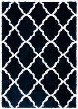 Safavieh Tahoe Shag 4'-0" x 6'-0" Rug in Navy / White