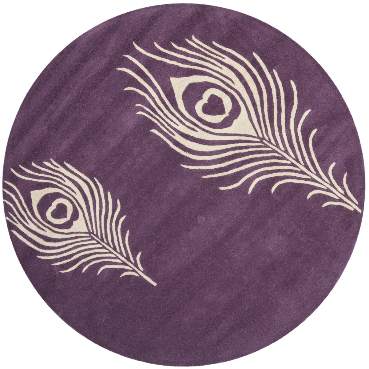 Safavieh Soho 6'-0" x 6'-0" Rug in Purple / Ivory