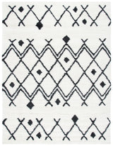 Safavieh Berber Shag 10'-0" x 14'-0" Rug in Ivory / Dark Grey