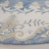 Safavieh Ebony 6'-0" x 6'-0" Rug in Blue / Ivory