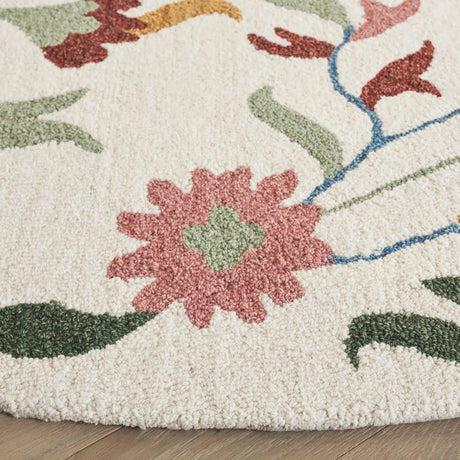 Safavieh Blossom 6'-0" x 6'-0" Rug in Ivory / Red
