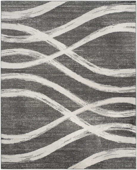Safavieh Adirondack 10'-0" x 14'-0" Rug in Charcoal / Ivory