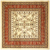 Safavieh Lyndhurst 8'-0" x 8'-0" Rug in Ivory / Rust