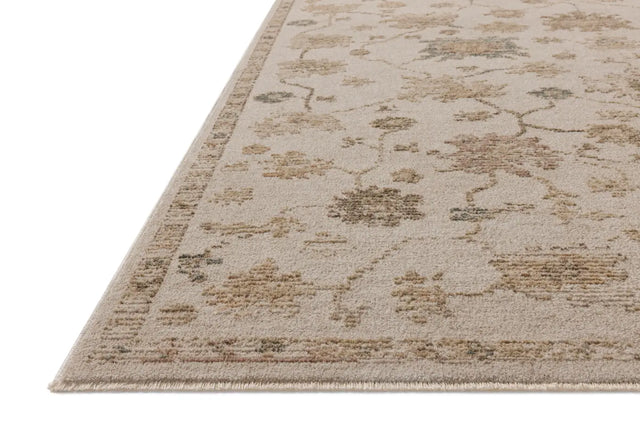Loloi Willa WIA-11 Bone / Multi Power Loomed Rug - rug corner