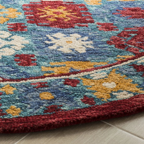 Safavieh Aspen 7'-0" x 7'-0" Rug in Blue / Red