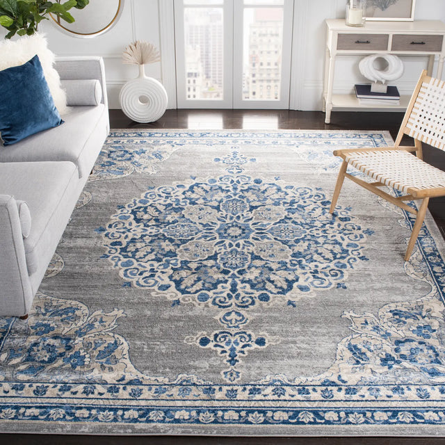 Safavieh Brentwood 10'-0" x 13'-0" Rug in Light Grey / Blue