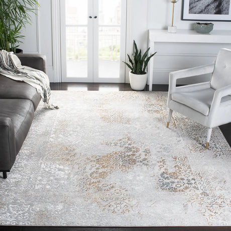 Safavieh Orchard 10'-0" x 14'-0" Rug in Grey / Gold