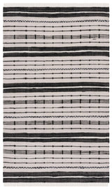 Safavieh Striped Kilim 4'-0" x 6'-0" Rug in Beige / Black