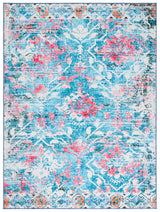 Safavieh Riviera 4'-5" x 6'-5" Rug in Light Blue / Pink