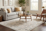 Dynamic Rugs Azure 12584 Power Loomed Traditional Ivory/Grey/Blue Rug - Room