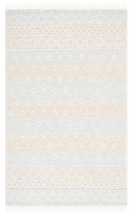 Safavieh Vermont 4'-0" x 6'-0" Rug in Light Blue / Yellow
