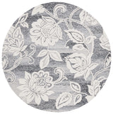 Safavieh Jardin 6'-0" x 6'-0" Rug in Black / Ivory