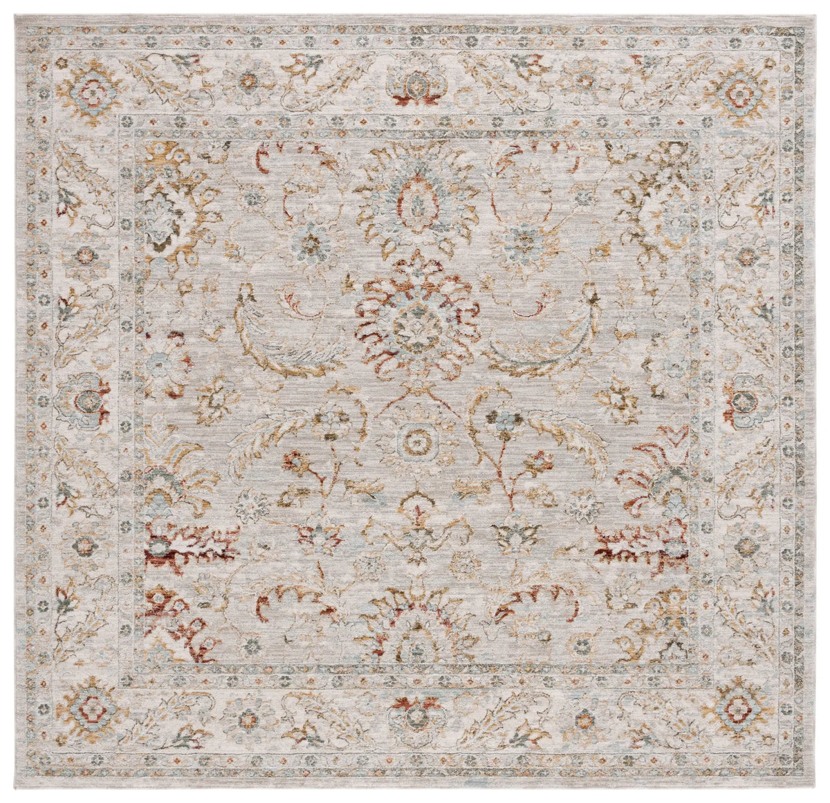 Safavieh Hamilton 6'-7" x 6'-7" Rug in Grey / Gold