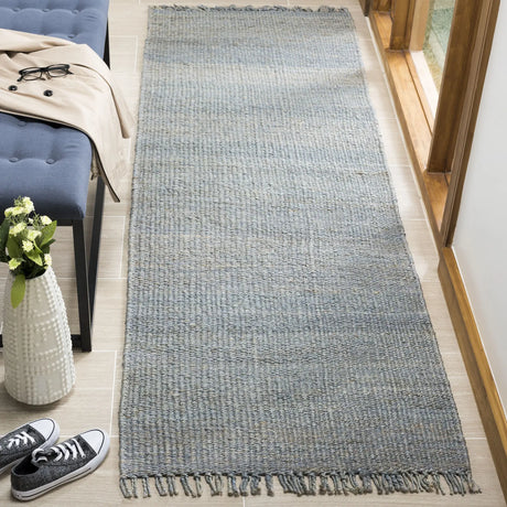 Safavieh Natural Fiber 2'-3" x 10'-0" Rug in Blue