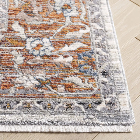 Safavieh Heirloom 700 4'-0" x 6'-0" Rug in Ivory Grey / Rust