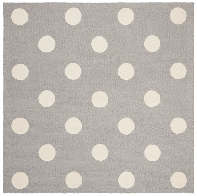 Safavieh Safavieh Kids 5'-0" x 5'-0" Rug in Grey / Ivory