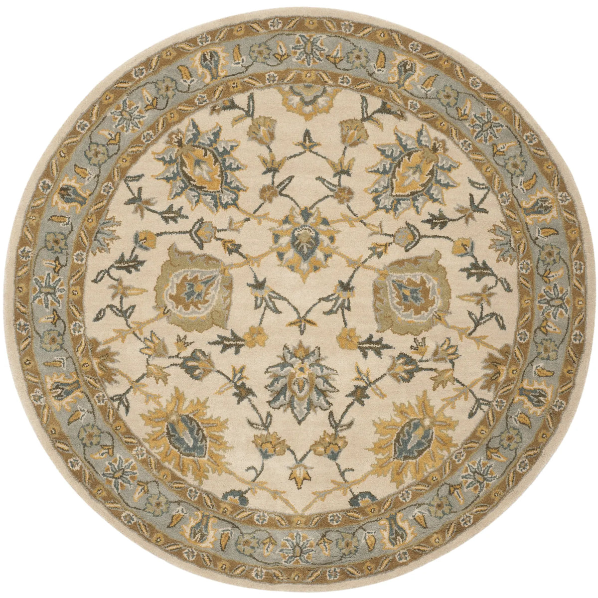 Safavieh Classic 6'-0" x 6'-0" Rug in Ivory / Light Blue