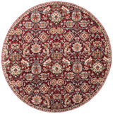 Safavieh Herat 300 6'-7" x 6'-7" Rug in Rust / Ivory