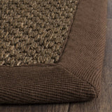Safavieh Natural Fiber 2'-6" x 8'-0" Rug in Brown / Brown