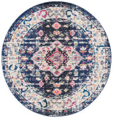 Safavieh Madison 6'-7" x 6'-7" Rug in Navy / Ivory