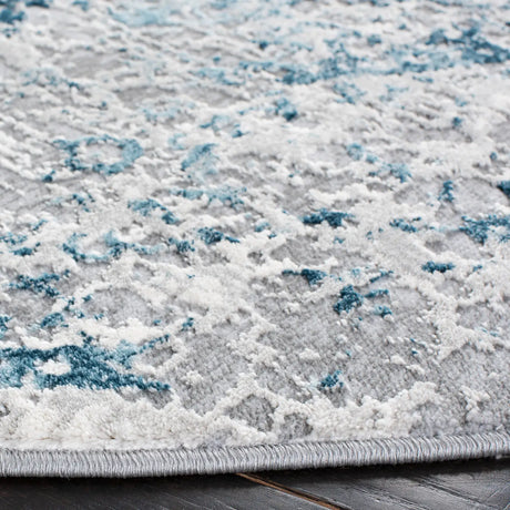 Safavieh Meadow 500 6'-7" x 6'-7" Rug in Grey / Blue
