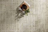 Loloi Wade Wae-03 Mist/Gold Rug - styled aerial 1