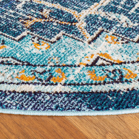 Safavieh Madison 10'-0" x 10'-0" Rug in Blue / Light Blue