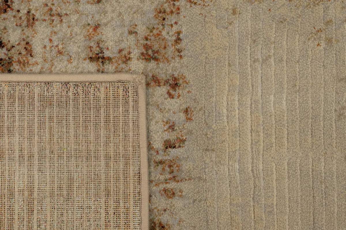 Dynamic Rugs Eclipse 63393 Beige / Rust Rugs - Corner
