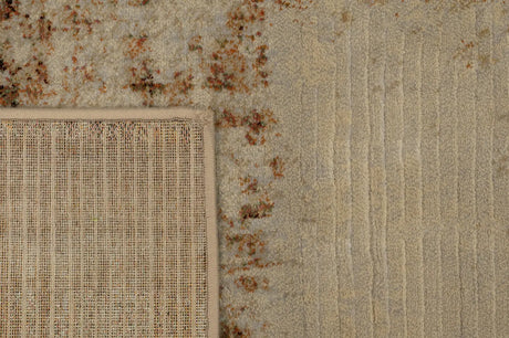 Dynamic Rugs Eclipse 63393 Beige / Rust Rugs - Corner