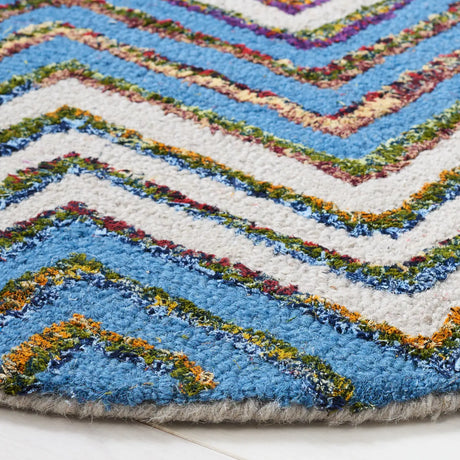 Safavieh Nantucket 4'-0" x 4'-0" Rug in Beige / Blue