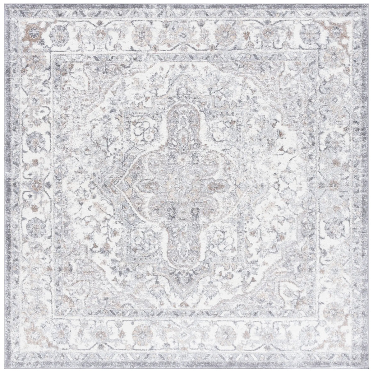 Safavieh Opal 6'-7" x 6'-7" Rug in Grey / Ivory